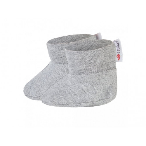 Papuče novorodenecké návlekové Outlast® Little Angel - šedý melír